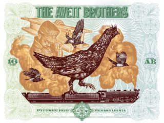 Avett Brothers Poster Pittsburgh Pa Stage Ae 8/16/18 Zeb Love Le Xx/200