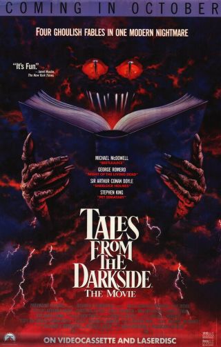 Movie Poster Tales From The Darkside 1990 27x41.  5” Horror Stephen King G Romero