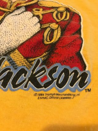 Vintage Rare 1984 Michael Jackson T - Shirt Size L Screen Stars Glitter Glove 4