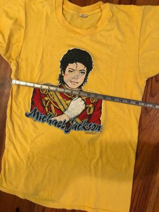 Vintage Rare 1984 Michael Jackson T - Shirt Size L Screen Stars Glitter Glove 5