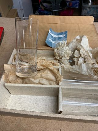 Whitefriars Lead Crystal High Ball Beer Cocktail Tumblers M.  26 Glasses Boxed X 6