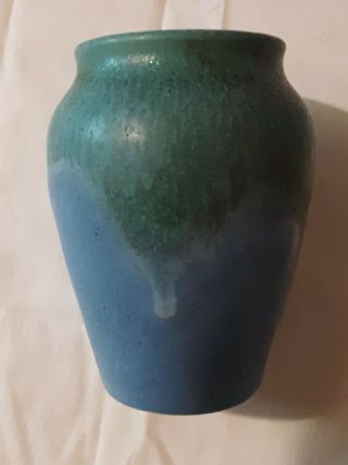 Denver White Pottery Vase,  Small,  4 " Hi,  Very Good Cond.