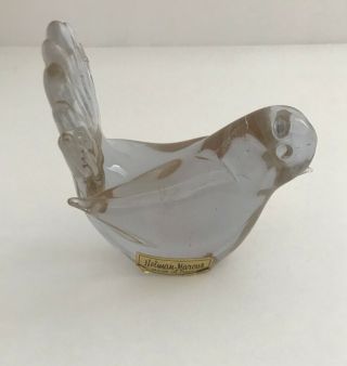 Cenedese Murano Art Glass Bird Paperweight Figurine Neiman Marcus Vtg