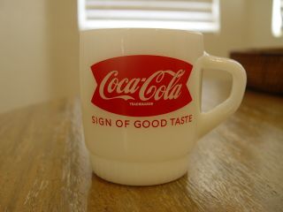 Fire - King Coca - Cola Coke Soda Sign Of Good Taste Advertising Coffee Mug