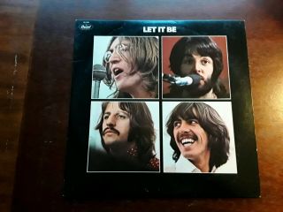 Beatles Let It Be Album With Poster
