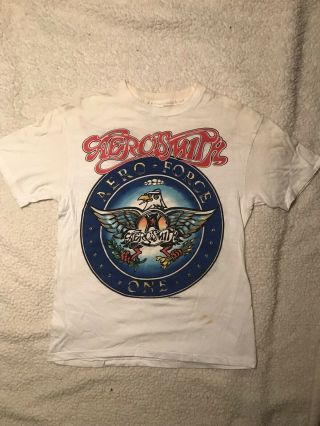 Rare Vintage Aerosmith,  " Aero - Force One " 1988,  Mansfield,  Ma,  Wow