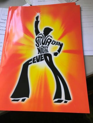 Script/saturday Night Fever/ London Paladium With Bee Gees Autographs