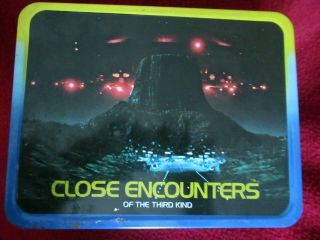 Vintage 1977 1978 Close Encounters Of The Third Kind Metal Lunchbox With Thermos