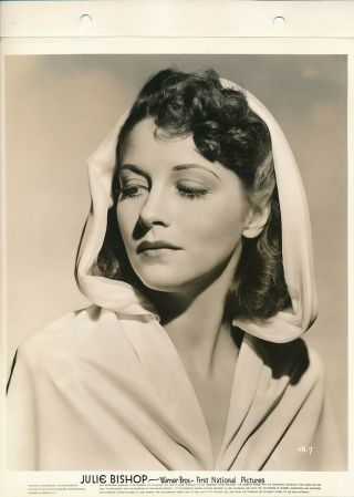 Julie Bishop Vintage 1940s Warner Bros Key Book Glamour Portrait Photo