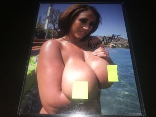 Eva Notty Hand Signed 8x10 Photo Authentic Adult Porn Star Autograph 5