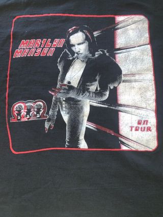 Vintage Marilyn Manson Tour Shirt Xl Bootleg Mechanical Animals