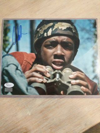 Caleb Mclaughlin Signed Stranger Things Autographed Lucas 8x10 Picture Jsa