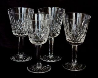Set Of 4 Waterford Crystal Lismore 5 7/8 " Red Wine Glasses