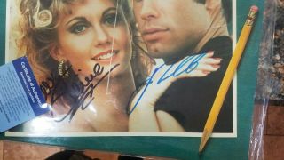 Grease Soundtrack Vinyl Autographed By Olivia Newton John And John Travolta 4