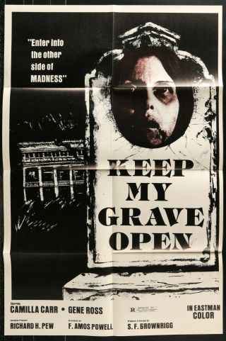 Keep My Grave Open (1977) - Movie Poster - Low Budget Horror