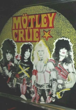 Motley Crue 12x12 Carnival Mirror From The 80s