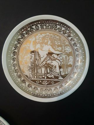 Fornasetti MITOLOGIA Coasters / Small Plates Greek Mythology Set of 7 8