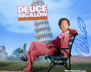 Rob Schneider Signed Deuce Bigalow Gigolo 8x10 Photo - Proof
