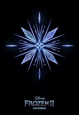 Frozen Ii 2 - Ds Movie Poster - D/s 27x40 - 2019 Teaser Dmr Snowflake