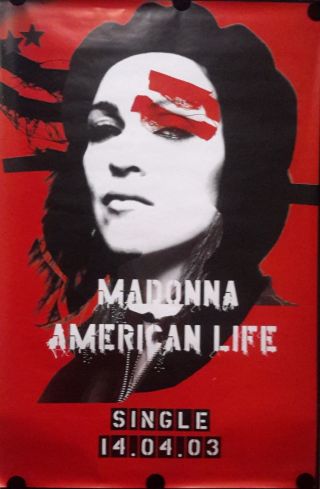 Madonna - American Life 2003.  Orig.  Giant Vintage Poster.  39x60 ".  Int.