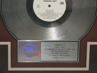 CHANGING FACES RIAA PLATINUM SALES AWARD FOR 