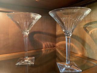 Waterford Crystal Martini Glasses,  Pair