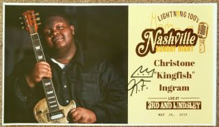 Signed Christone Kingfish Ingram Gig Poster In - Person W/proof Autograph Concert