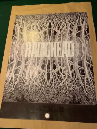 Radiohead 2012 Tour Concert Poster By Stanley Donwood Rare Lithograph Thom Yorke