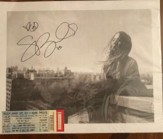 Sara Bareilles Signed Autographed Photo And Goo Goo Dolls Ticket Stub