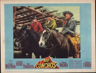 Rio Conchos Orig 1964 Lobby Card Richard Boone/stuart Whitman 11x14 Movie Poster