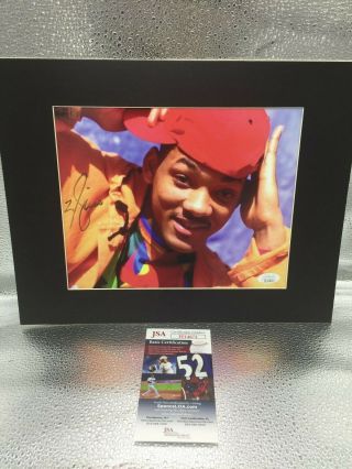 Will Smith Fresh Prince Of Belair Actor Signed 8x10 Matted Photo Jsa
