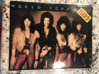 Kiss Tour Book Lick It Up Tour Near Rare Look Gene Simmons Look
