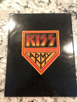 KISS Tour Book Lick It Up Tour Near RARE LOOK Gene Simmons LOOK 7