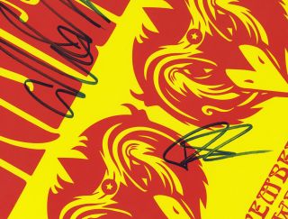 The Black Crowes autographed gig poster Steve Gorman,  Chris & Rich Robinson 4