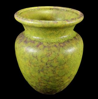 Vintage Haeger Art Pottery Lime Peel Alrun Guest Glaze Vase Mid - Century Modern