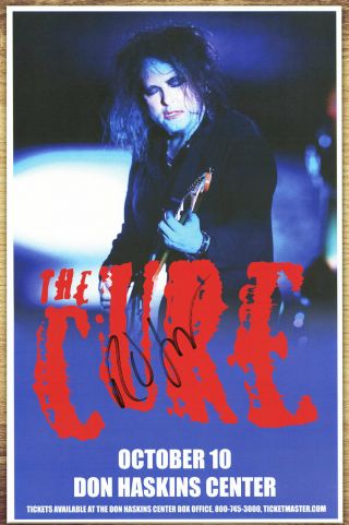 The Cure - Robert Smith Autographed Gig Poster Pictures Of You