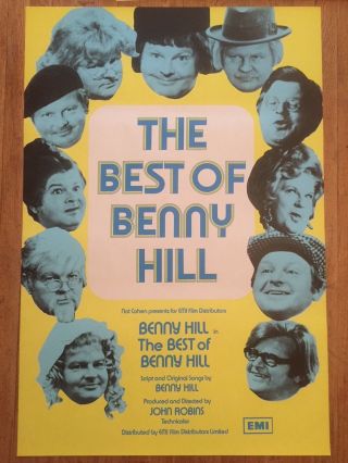 The Best Of Benny Hill 1974 Comedy British Film Poster