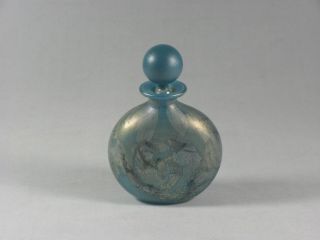 Isle Of Wight Glass Turquoise Azurene Perfume Bottle