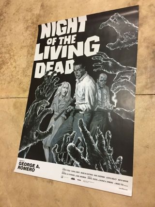 Night Of The Living Dead One Sheet Movie Poster Rerelease Rolled 2017 2