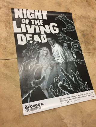 Night Of The Living Dead One Sheet Movie Poster Rerelease Rolled 2017 3