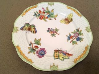Herend Porcelain Handpainted Queen Victoria Dessert Plate 517/vbo