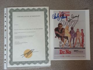 Signed Photo W/ Certificate - Sean Connery & Ursula Andress 