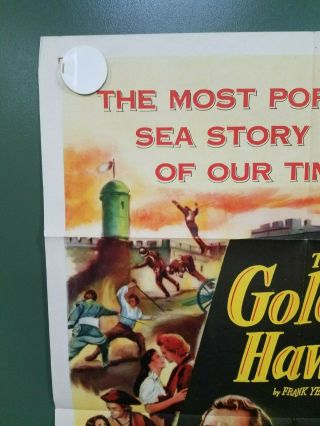 1952 THE GOLDEN HAWK One Sheet Poster 27 