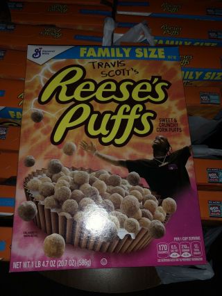 Set of 10 Limited Travis Scott X Reeses Puffs Cereal - 5 Family 5 Regular 3