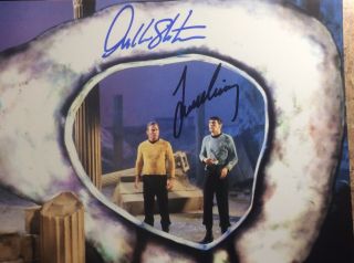 Leonard Nimoy 8 X 10 Signed Photo Star Trek William Shatner Fab