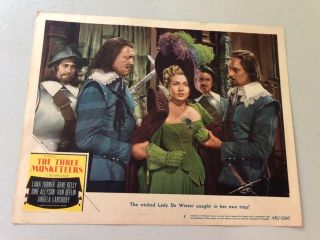 Lana Turner,  Gene Kelly In " The Three Musketeers " - Lobby Card
