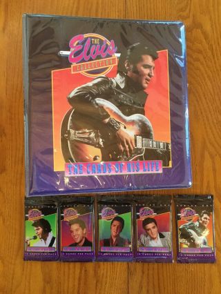 Elvis Presley The Cards Of His Life Three Ring Binder And Cards