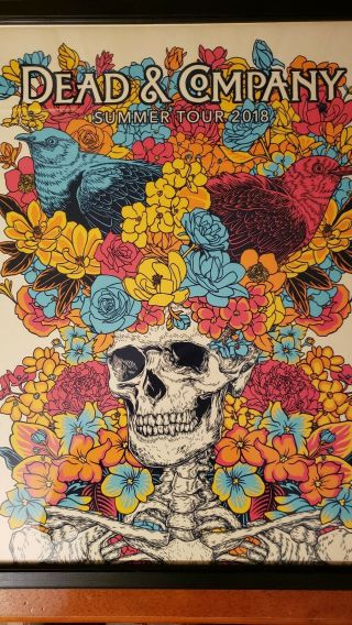 Dead & Company Vip Summer Tour 2018 Poster 74 Of 8000 (frame Not)