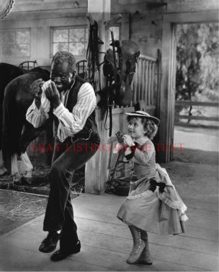 Shirley Temple And Bill Bojangles Robinson 8x10 Classic Vintage Photo Dancing