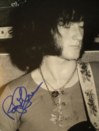 Signed Photo Rock Legend Bassist Roger Glover - " Deep Purple " & " Rainbow " - Cert